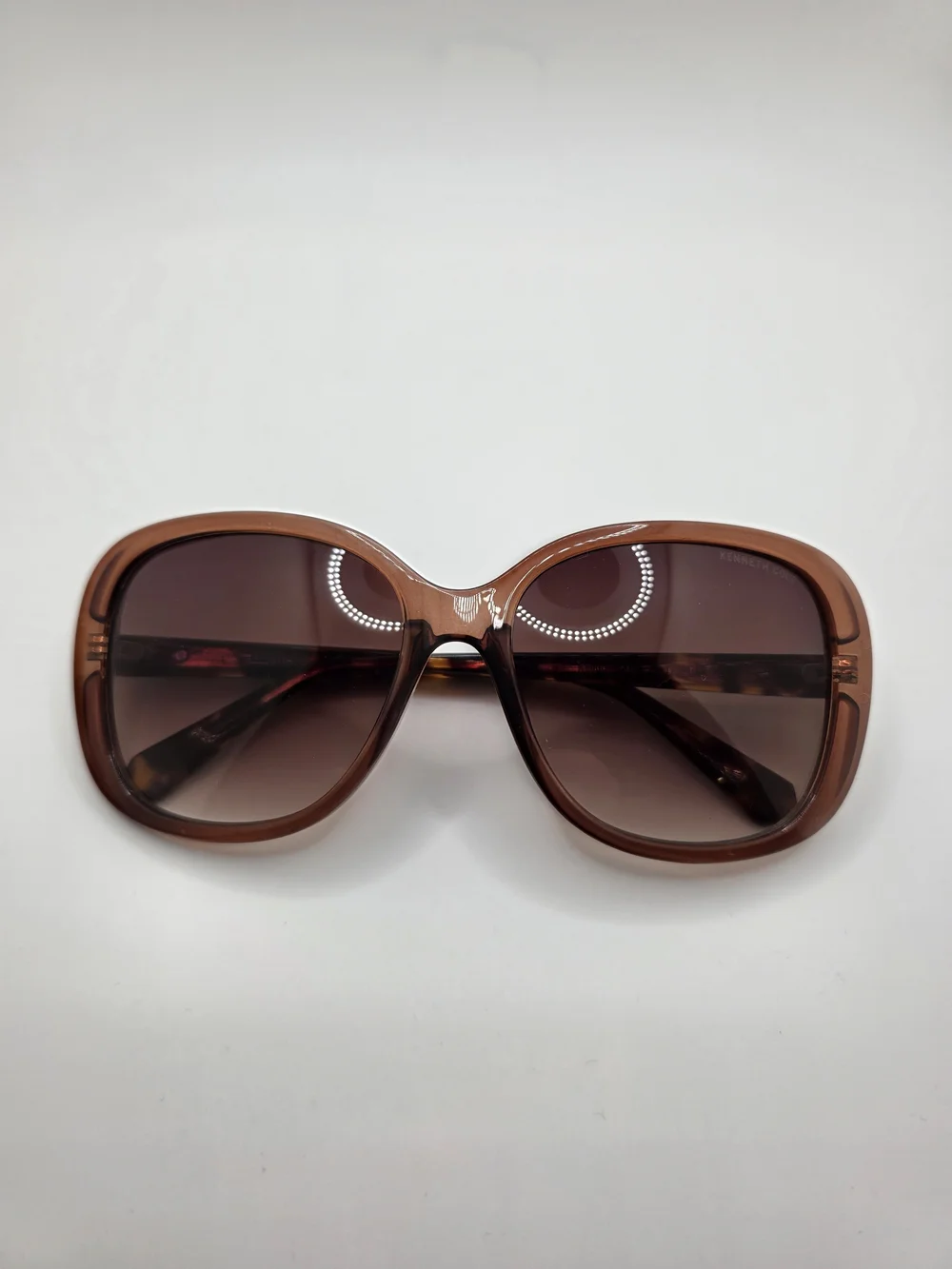 Kenneth Cole Brown Oversized Women's Sunglasses